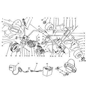 Replacement Parts Diagram and Parts List for 3278  Power Wheels Ride-On Cars